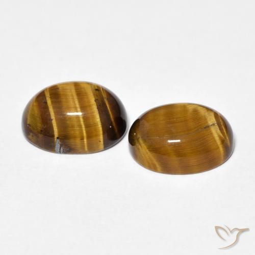 Shop natural 4.12ct Marron jaunâtre Œil de tigre gems, ovale, from Thaïlande at GemSelect. In stock, global shipping!