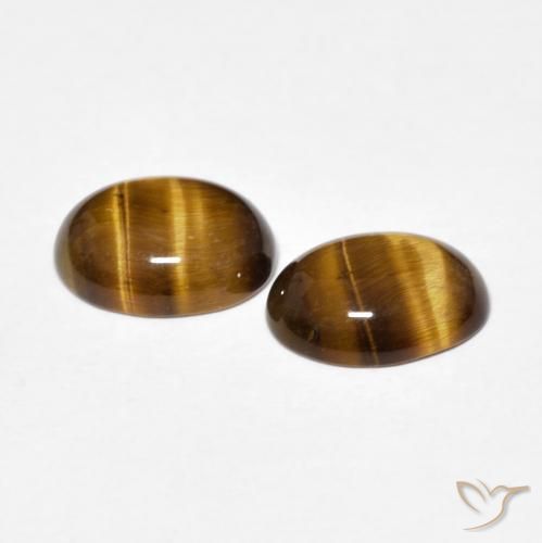 Shop natural 2.70ct Marron chaud Œil de tigre gems, ovale, from Thaïlande at GemSelect. In stock, global shipping!