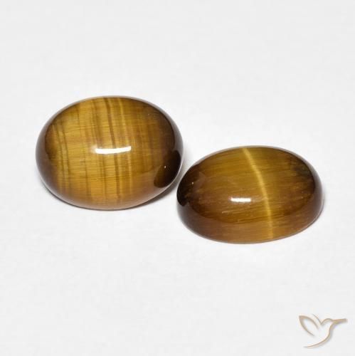 Shop natural 3.42ct Marron jaunâtre Œil de tigre gems, ovale, from Thaïlande at GemSelect. In stock, global shipping!