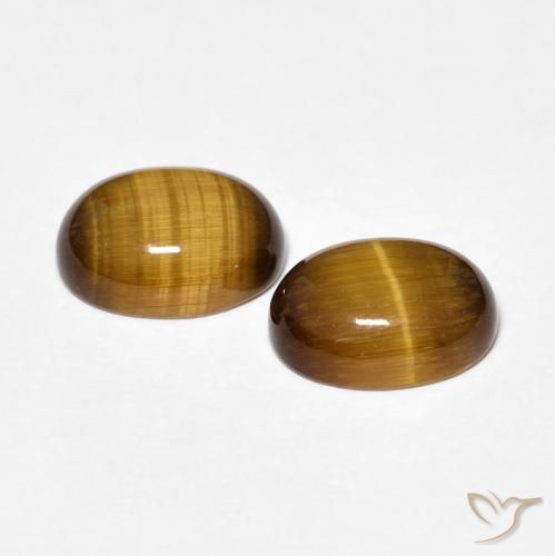 Shop natural 3.42ct Marron jaunâtre Œil de tigre gems, ovale, from Thaïlande at GemSelect. In stock, global shipping!