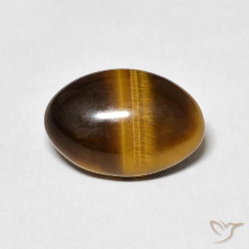 3.70ct Naturel Marron chaud Œil de tigre, ovale, Opaque