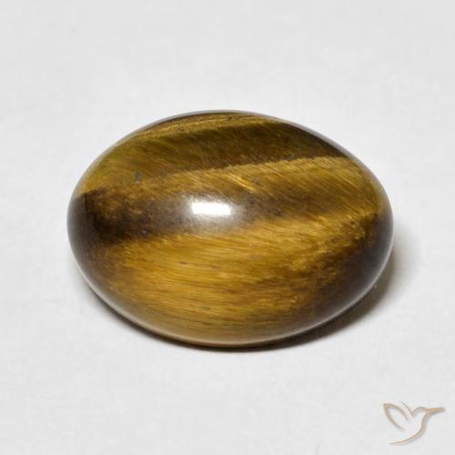 7.10ct Naturel Brun doré Œil de tigre, ovale, Opaque
