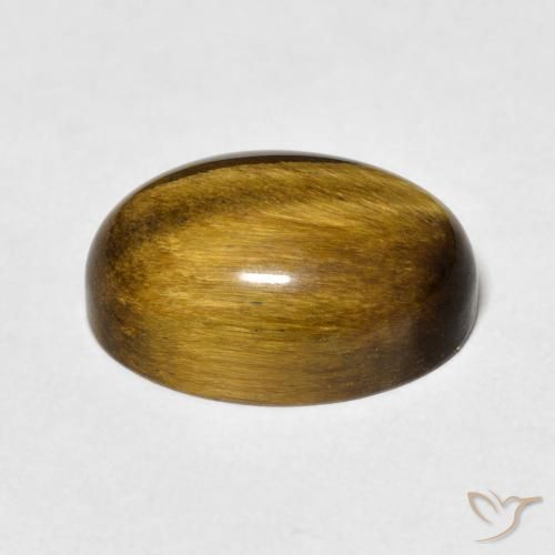 Œil de tigre Brun doré naturelle ovale, 7.10 ct, Opaque