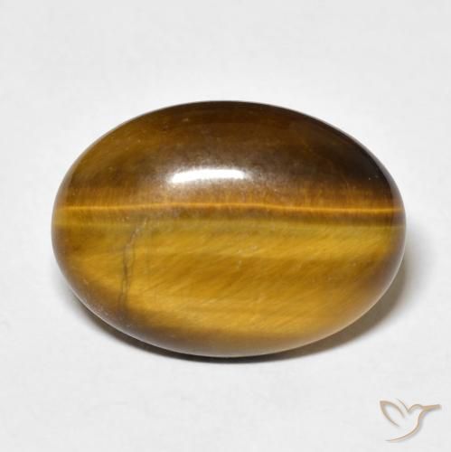 9.29ct Naturel Marron chaud Œil de tigre, ovale, Opaque