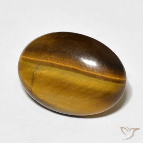 Œil de tigre Marron chaud naturelle ovale, 9.29 ct, Opaque