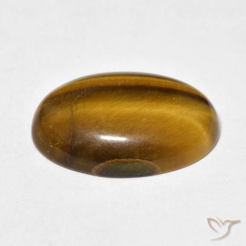 Œil de tigre Marron chaud naturelle ovale, 9.29 ct, Opaque