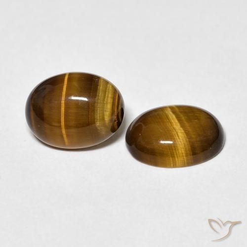 Shop natural 3.01ct Marron jaunâtre Œil de tigre gems, ovale, from Thaïlande at GemSelect. In stock, global shipping!