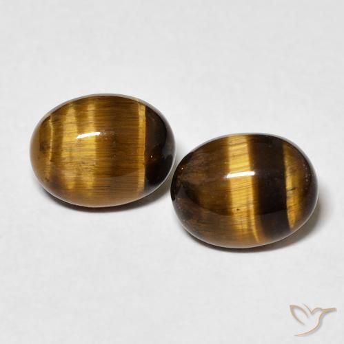 Shop natural 3.64ct Brun moyen Oeil de Tigre gems, ovale, from Thaïlande at GemSelect. In stock, global shipping!