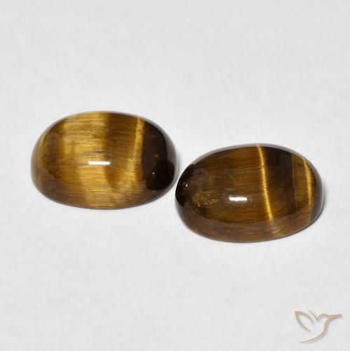 Shop natural 3.64ct Brun moyen Oeil de Tigre gems, ovale, from Thaïlande at GemSelect. In stock, global shipping!