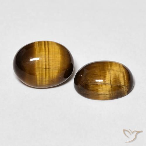 Shop natural 3.21ct Brun moyen Œil de tigre gems, ovale, from Thaïlande at GemSelect. In stock, global shipping!