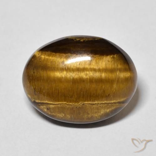 10.42ct Naturel Marron chaud Œil de tigre, ovale, Opaque