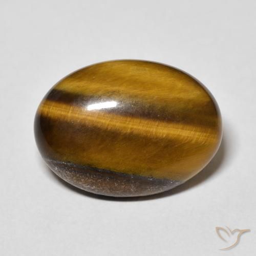 11.52ct Naturel Marron jaunâtre Oeil de Tigre, ovale, Opaque