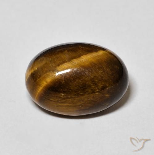 6.48ct Naturel Marron jaunâtre Œil de tigre, ovale, Opaque