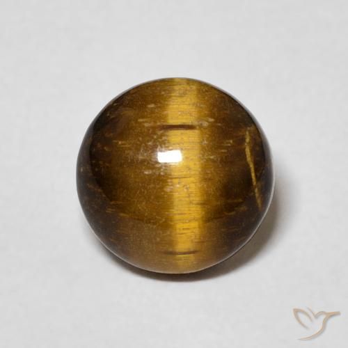 1.98ct Naturel Marron jaunâtre Œil de tigre, Tour, Opaque