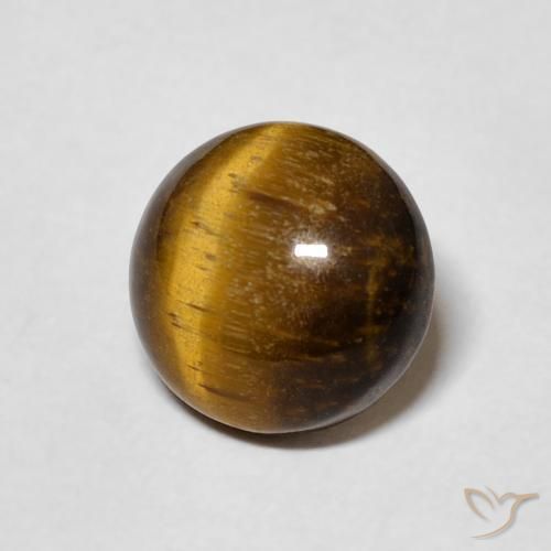 Œil de tigre Marron jaunâtre naturelle Tour, 1.98 ct, Opaque