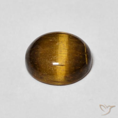Œil de tigre Marron jaunâtre naturelle Tour, 1.98 ct, Opaque