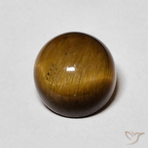 2.66ct Naturel Marron chaud Œil de tigre, Tour, Opaque