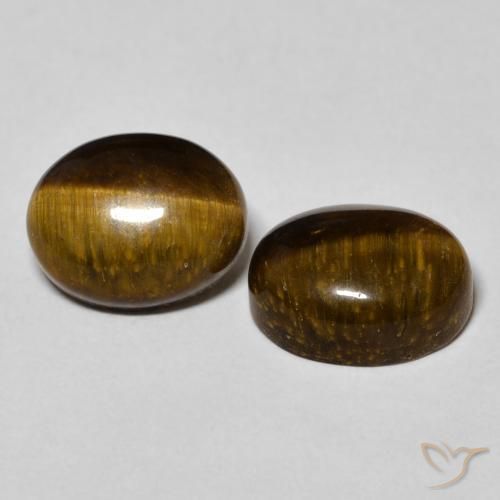 Shop natural 6.24ct Marron chaud Oeil de Tigre gems, ovale, from Thaïlande at GemSelect. In stock, global shipping!