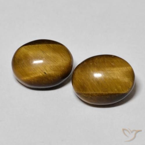 6.17ctw Naturel Marron jaunâtre Œil de tigre, ovale, Opaque