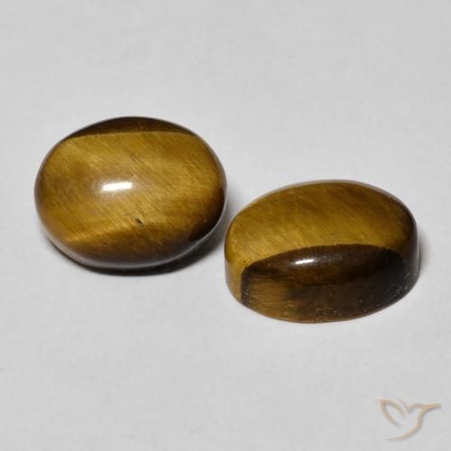 Shop natural 6.17ct Marron jaunâtre Œil de tigre gems, ovale, from Thaïlande at GemSelect. In stock, global shipping!