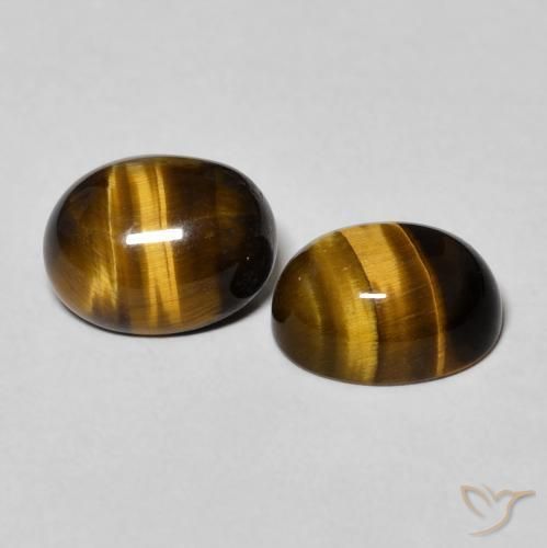 Shop natural 4.10ct Marron chaud Œil de tigre gems, ovale, from Thaïlande at GemSelect. In stock, global shipping!