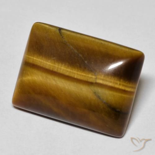 Œil de tigre Brun moyen naturelle Baquette, 12.27 ct, Opaque