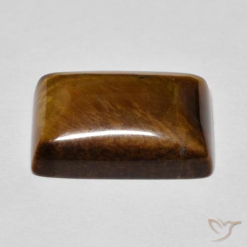 Œil de tigre Brun moyen naturelle Baquette, 13.67 ct, Opaque
