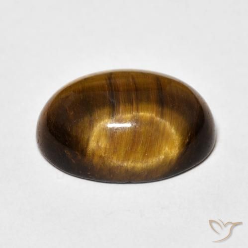 Œil de tigre Brun moyen naturelle ovale, 9.88 ct, Opaque