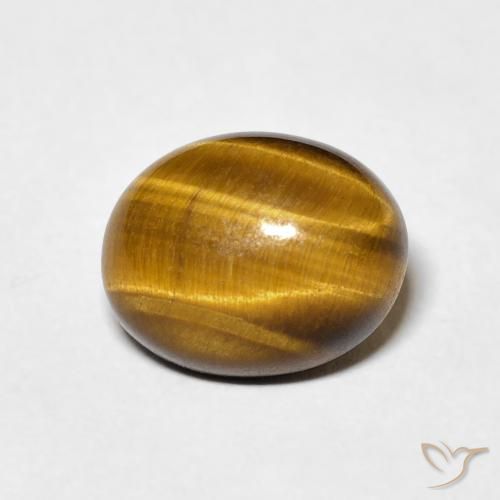 3.51ct Naturel Brun moyen Œil de tigre, ovale, Opaque
