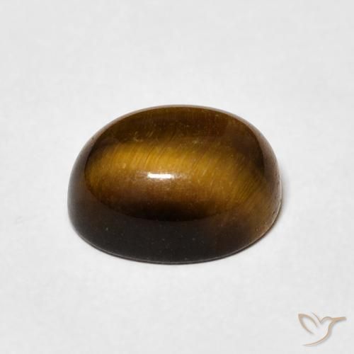 Œil de tigre Brun moyen naturelle ovale, 3.51 ct, Opaque