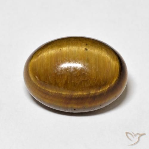 10.40ct Naturel Marron chaud Œil de tigre, ovale, Opaque