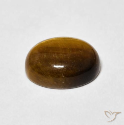 Œil de tigre Brun doré naturelle ovale, 3.04 ct, Opaque