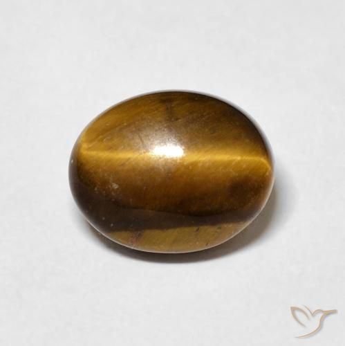 3.03ct Naturel Marron chaud Œil de tigre, ovale, Opaque