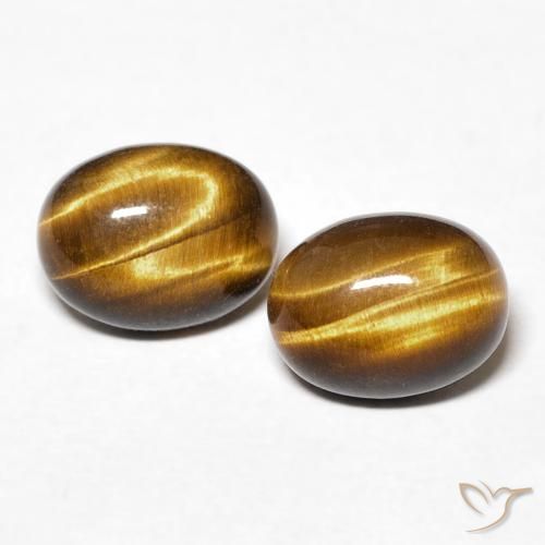 Shop natural 2.87ct Marron jaunâtre Oeil de Tigre gems, ovale, from Thaïlande at GemSelect. In stock, global shipping!
