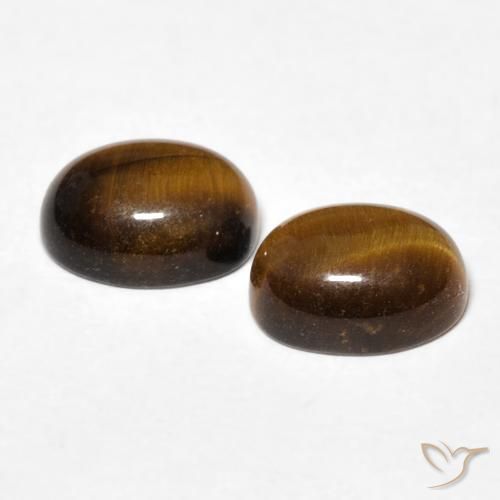 Shop natural 2.87ct Marron jaunâtre Oeil de Tigre gems, ovale, from Thaïlande at GemSelect. In stock, global shipping!