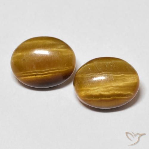 6.08ctw Naturel Marron chaud Œil de tigre, ovale, Opaque