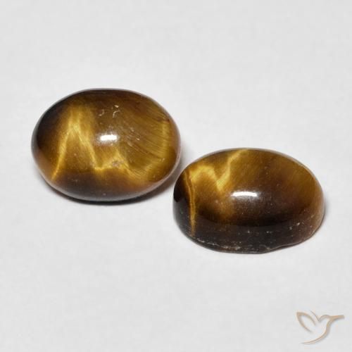 Shop natural 3.34ct Marron jaunâtre Œil de tigre gems, ovale, from Thaïlande at GemSelect. In stock, global shipping!