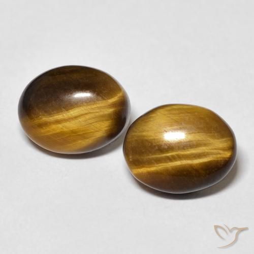 5.92ctw Naturel Marron chaud Œil de tigre, ovale, Opaque