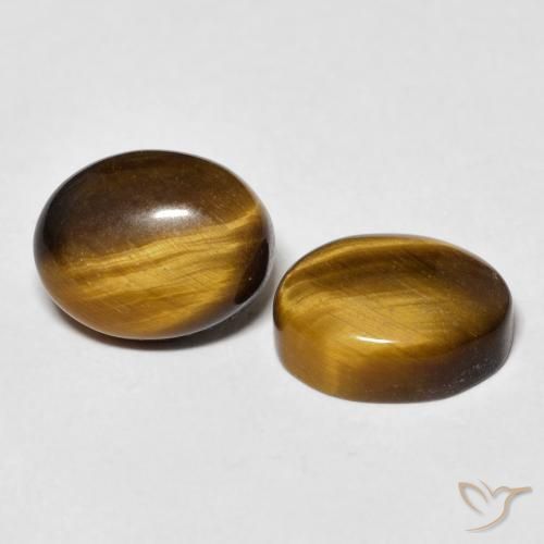 Shop natural 5.92ct Marron chaud Œil de tigre gems, ovale, from Thaïlande at GemSelect. In stock, global shipping!
