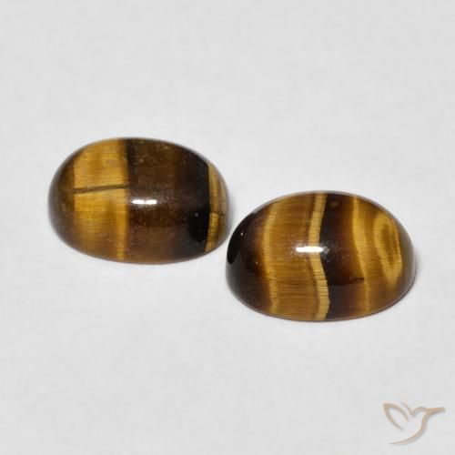 Shop natural 2.69ct Medium Dark-Brown Œil de tigre gems, ovale, from Thaïlande at GemSelect. In stock, global shipping!