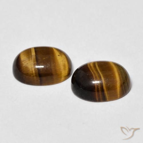 Shop natural 2.72ct Marron jaunâtre Œil de tigre gems, ovale, from Thaïlande at GemSelect. In stock, global shipping!