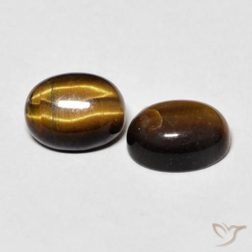 Shop natural 3.01ct Medium Dark-Brown Œil de tigre gems, ovale, from Thaïlande at GemSelect. In stock, global shipping!
