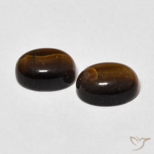 Shop natural 3.01ct Medium Dark-Brown Œil de tigre gems, ovale, from Thaïlande at GemSelect. In stock, global shipping!