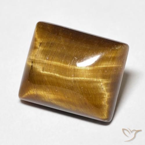 Œil de tigre Brun moyen naturelle Baquette, 6.28 ct, Opaque