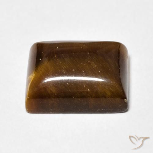 Œil de tigre Brun moyen naturelle Baquette, 6.28 ct, Opaque