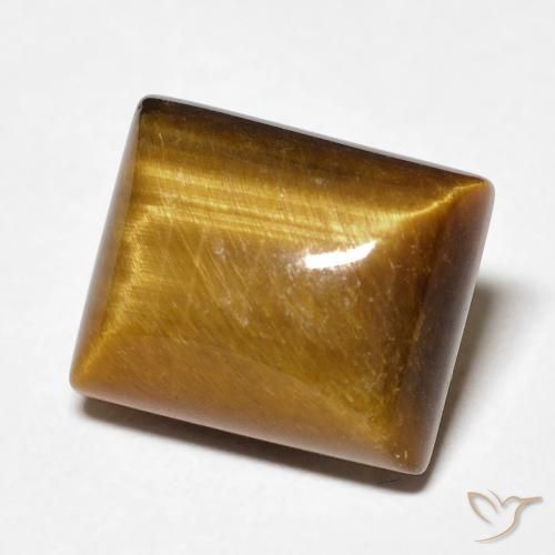 Œil de tigre Brun moyen naturelle Baquette, 6.18 ct, Opaque