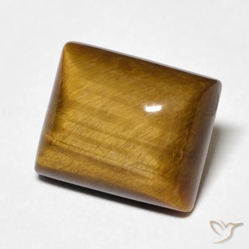 Œil de tigre Brun moyen naturelle Baquette, 6.12 ct, Opaque