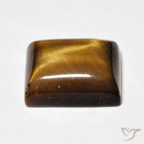 Œil de tigre Brun moyen naturelle Baquette, 6.13 ct, Opaque