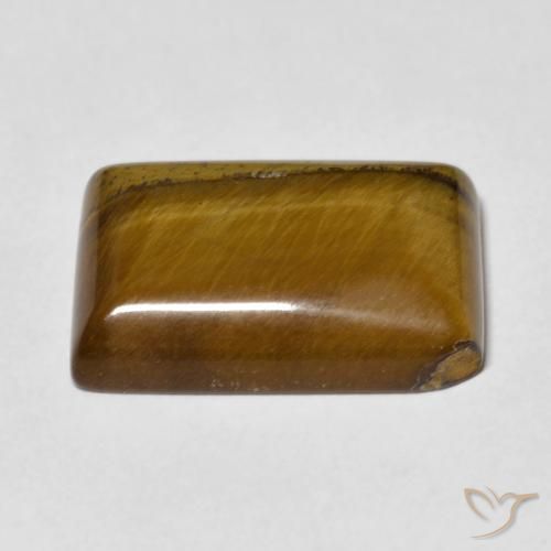 Œil de tigre Brun moyen naturelle Baquette, 11.12 ct, Opaque