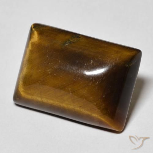 Œil de tigre Brun moyen naturelle Baquette, 12.62 ct, Opaque